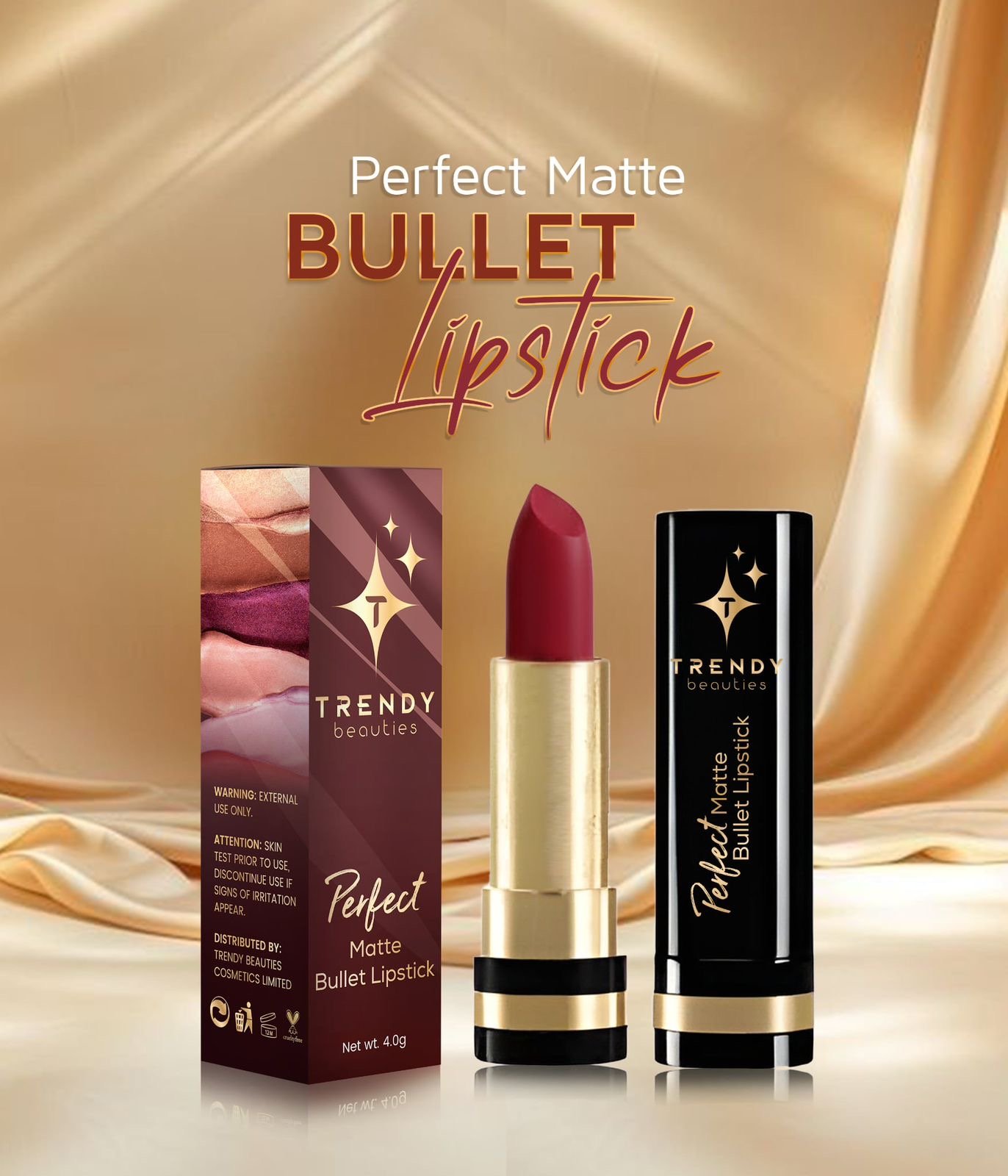 9711719b-f4e8-41d5-9989-6fcbb77d63bd Trendy beauty Bullet lipstick - Image 1