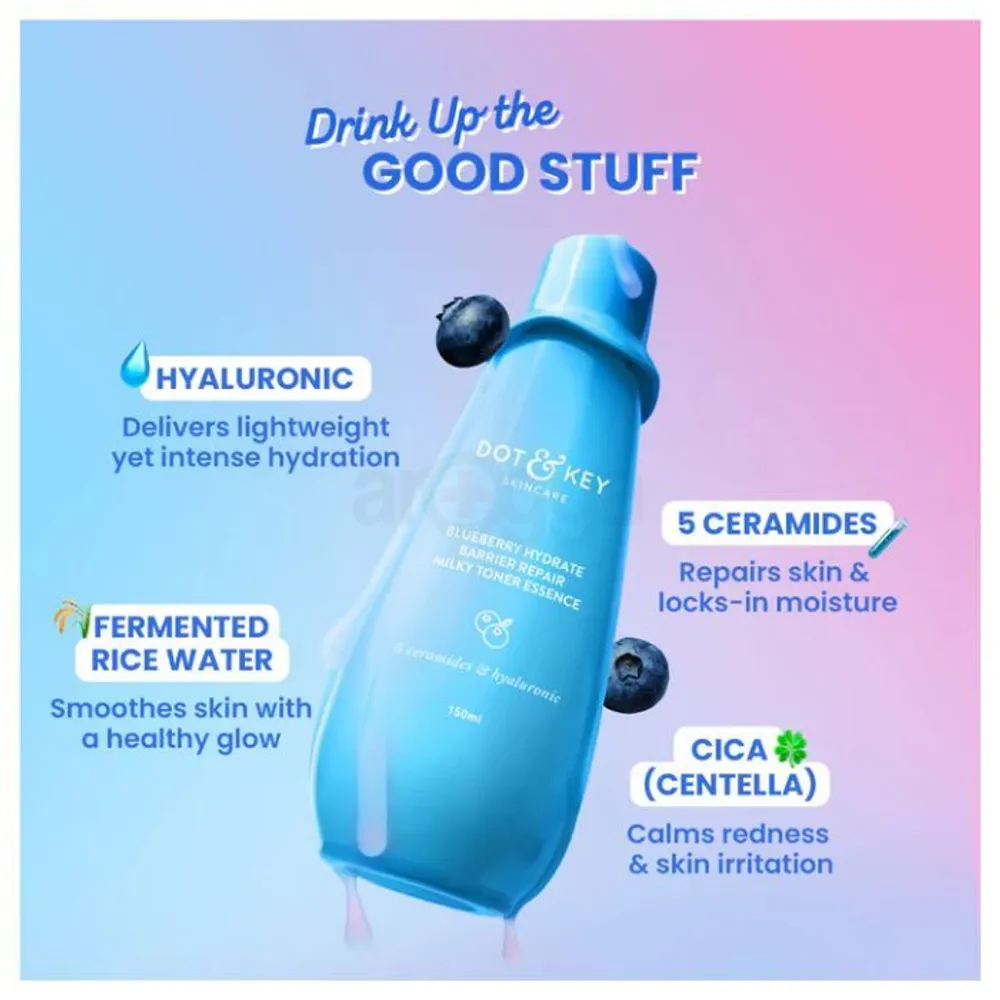 dor & key blueberry toner 150ml Dot & Key Blueberry Hydrate barrier toner 150ml - Image 1