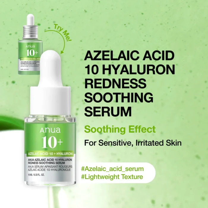 Anua-Azelaic-Acid-10-Hyaluron-Redness-Soothing-Serum-10ml-700x700 Anua Azelaic Acid 10 Hyaluron Redness Soothing Serum 10ml - Image 1