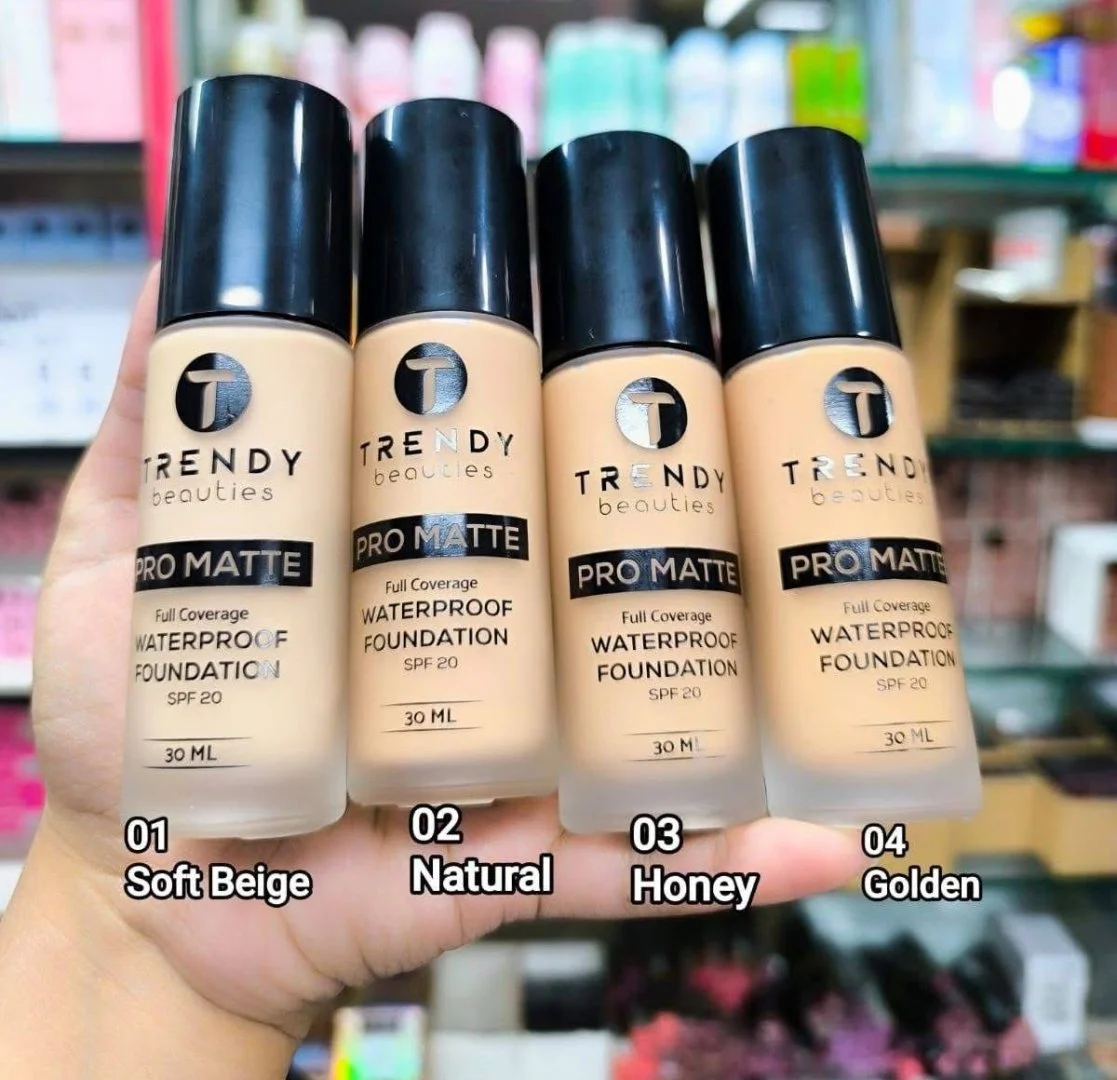 TRENDY BEAUTIES PRO MATTE FOUNDATION 30ML TRENDY BEAUTIES PRO MATTE FOUNDATION 30ML - Image 1