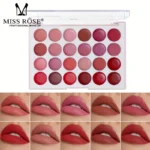 Miss Rose 24-Color All-Round Matte Moisturizing Lipstick Palette 7301-489M - Image 4