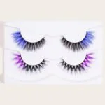 Magenta eyelashes 1 pair - Image 5