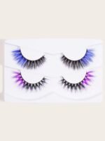 Magenta eyelashes 1 pair - Image 5