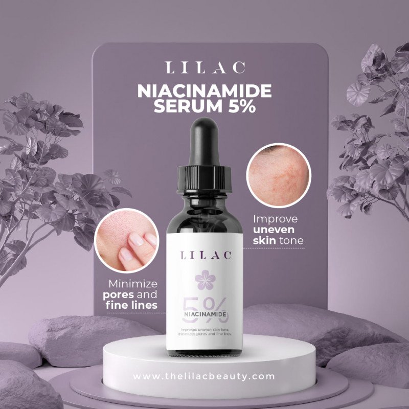 1669808396 LILAC NIACIAMIDE SERUM 5% 30ml - Image 1