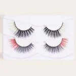 Magenta eyelashes 1 pair - Image 2