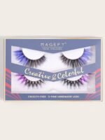 Magenta eyelashes 1 pair - Image 6