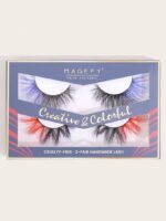 Magenta eyelashes 1 pair - Image 9