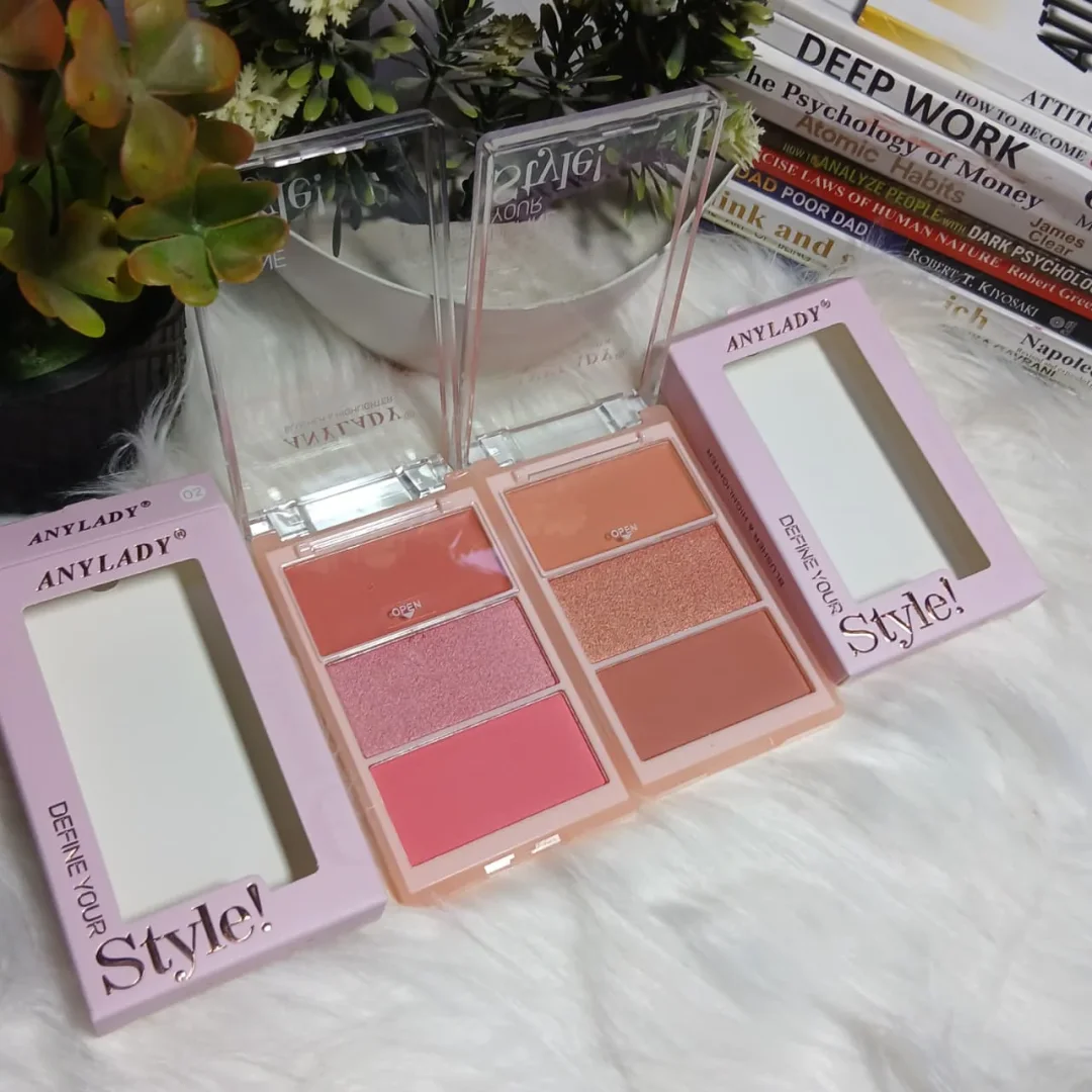 3652ac95-dcad-40d0-9e26-a1567d5e71b2 ANYLADY DEFINE YOUR STYLE BLUSH & HIGHLIGHTER NO:8491A - Image 1