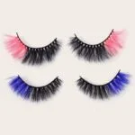 Magenta eyelashes 1 pair - Image 13