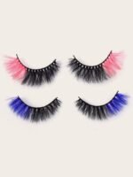 Magenta eyelashes 1 pair - Image 13