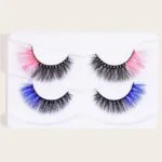 Magenta eyelashes 1 pair - Image 11