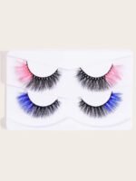 Magenta eyelashes 1 pair - Image 11
