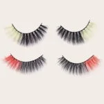 Magenta eyelashes 1 pair - Image 4