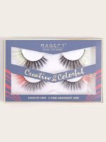 Magenta eyelashes 1 pair - Image 3