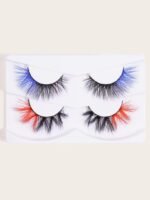 Magenta eyelashes 1 pair - Image 8