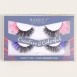 Magenta eyelashes 1 pair