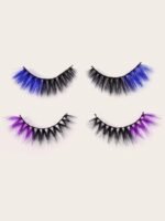 Magenta eyelashes 1 pair - Image 7