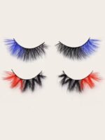 Magenta eyelashes 1 pair - Image 10