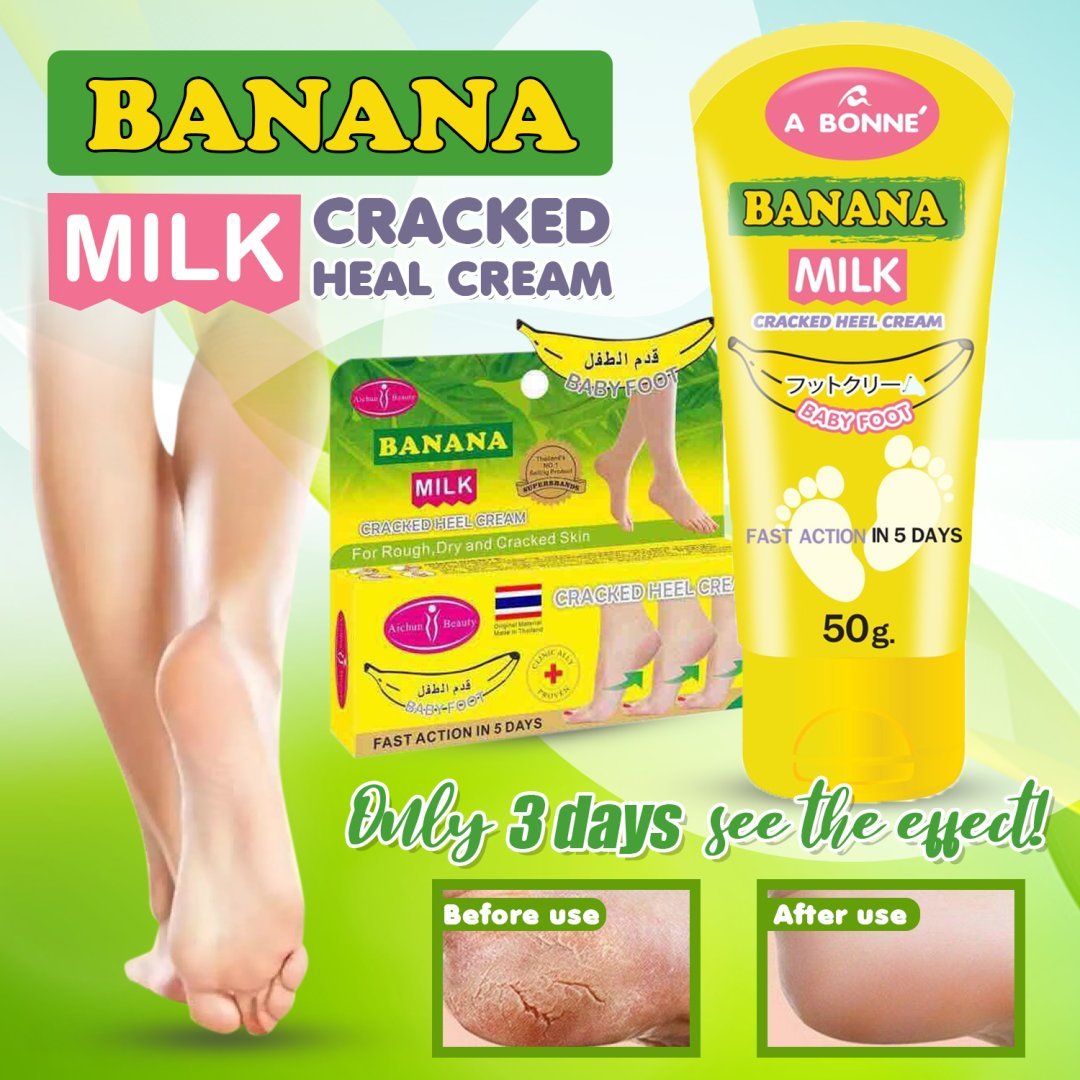 f6e4f031eed135f3e0412f925fb62c81 AICHUN BEAUTY BANANA BABY FOOT CREAM AC229-1 80g - Image 1