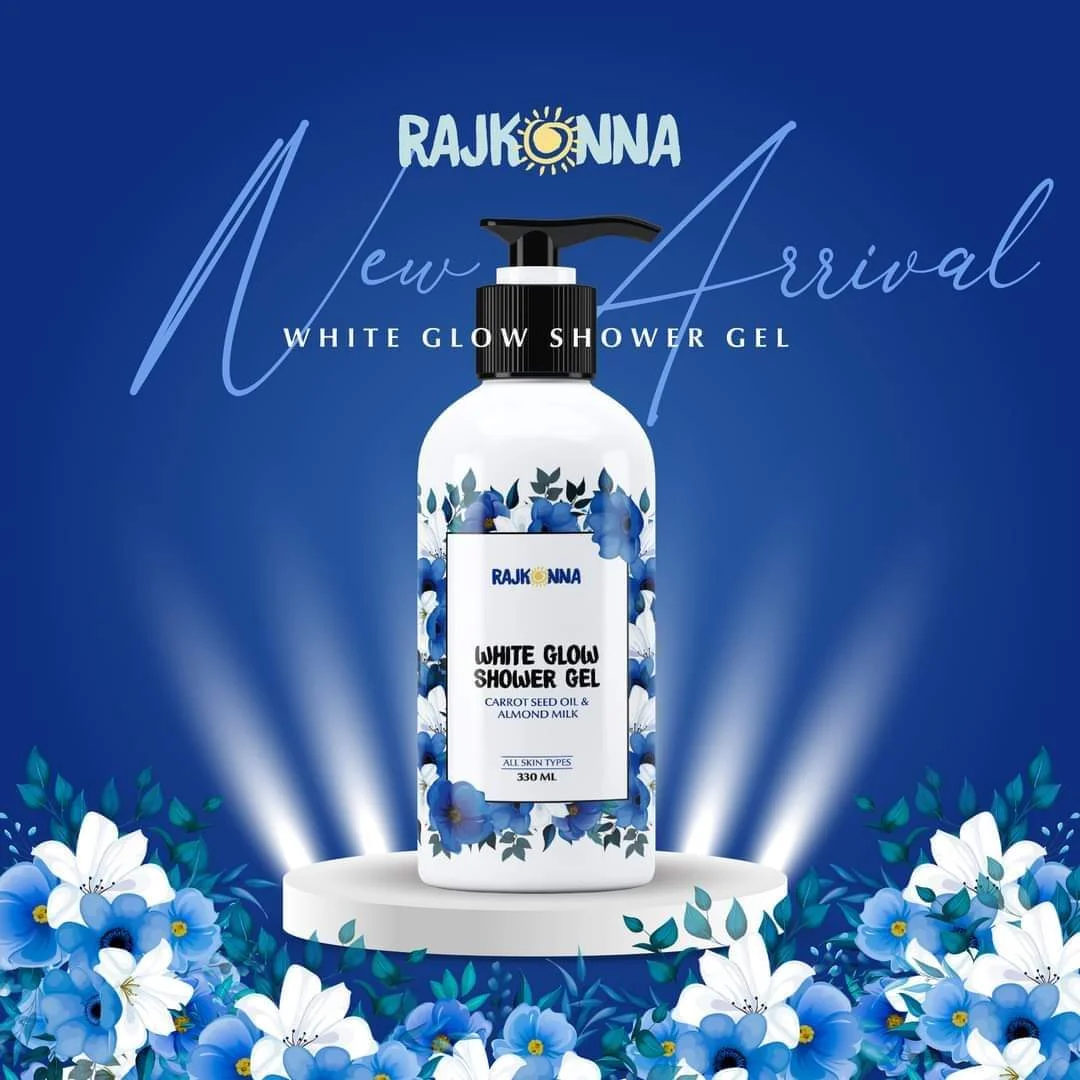 rajkonna-white-glow-shower-gel RAJKONNA WHITE GLOW SHOWER GEL 330ML - Image 1