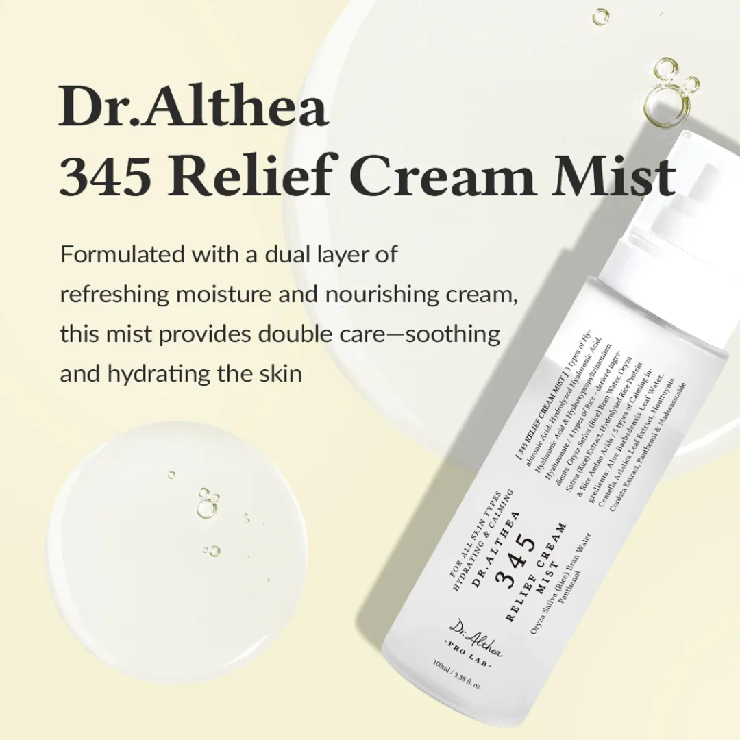 dr-althea-345-relief-cream-mist_8809447256115_DarBeauty_02 345 Dr Althea relief Cream Mist 100ml - Image 1