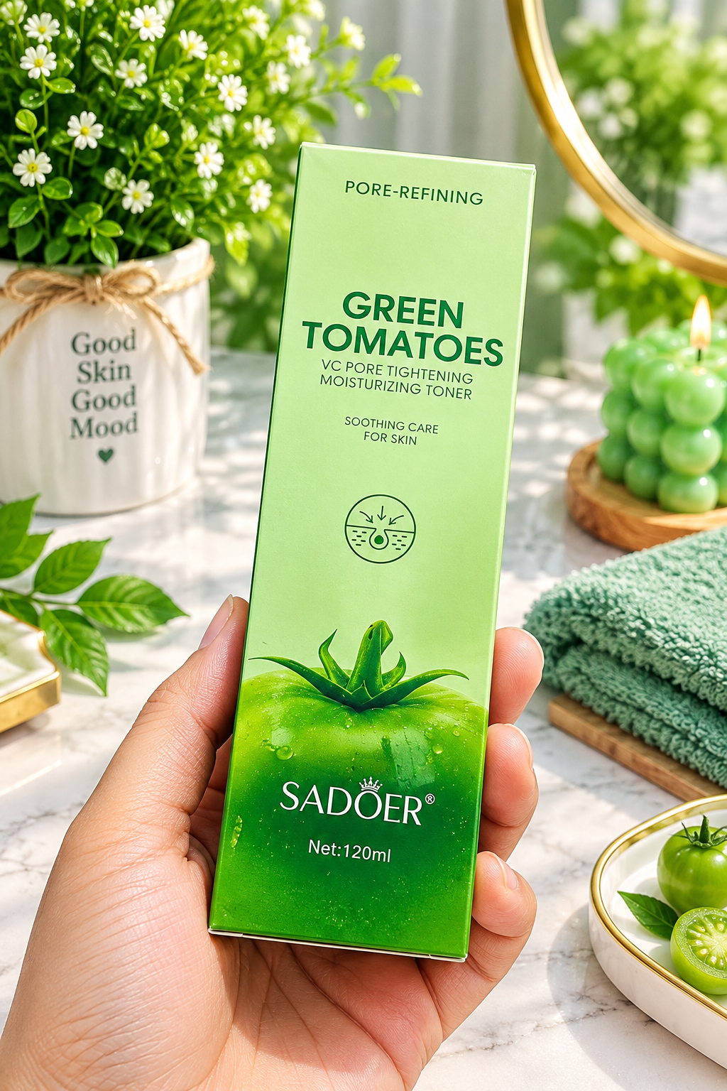 b3e6953e-40a6-4198-8e40-68ff9c5af633 SADOER GREEN TOMATOES TONER 120ML - Image 1
